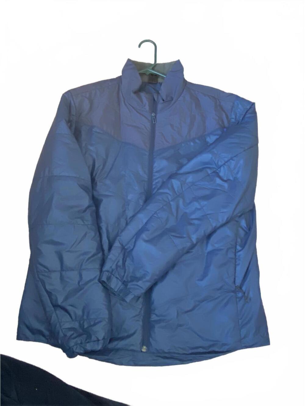 Adidas Blue Lightweight Winter Coat Mens Large
